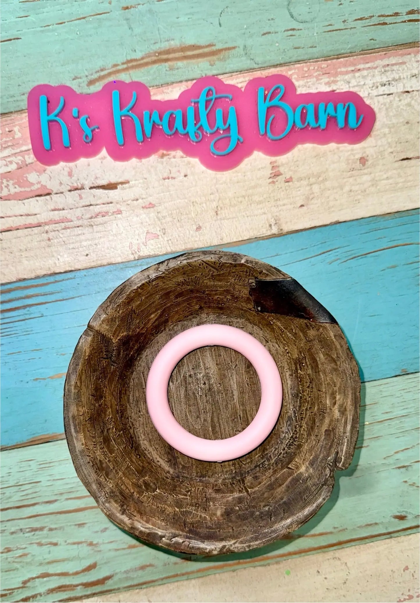 65mm Silicone Round Ring- solid colors K's Krafty Barn