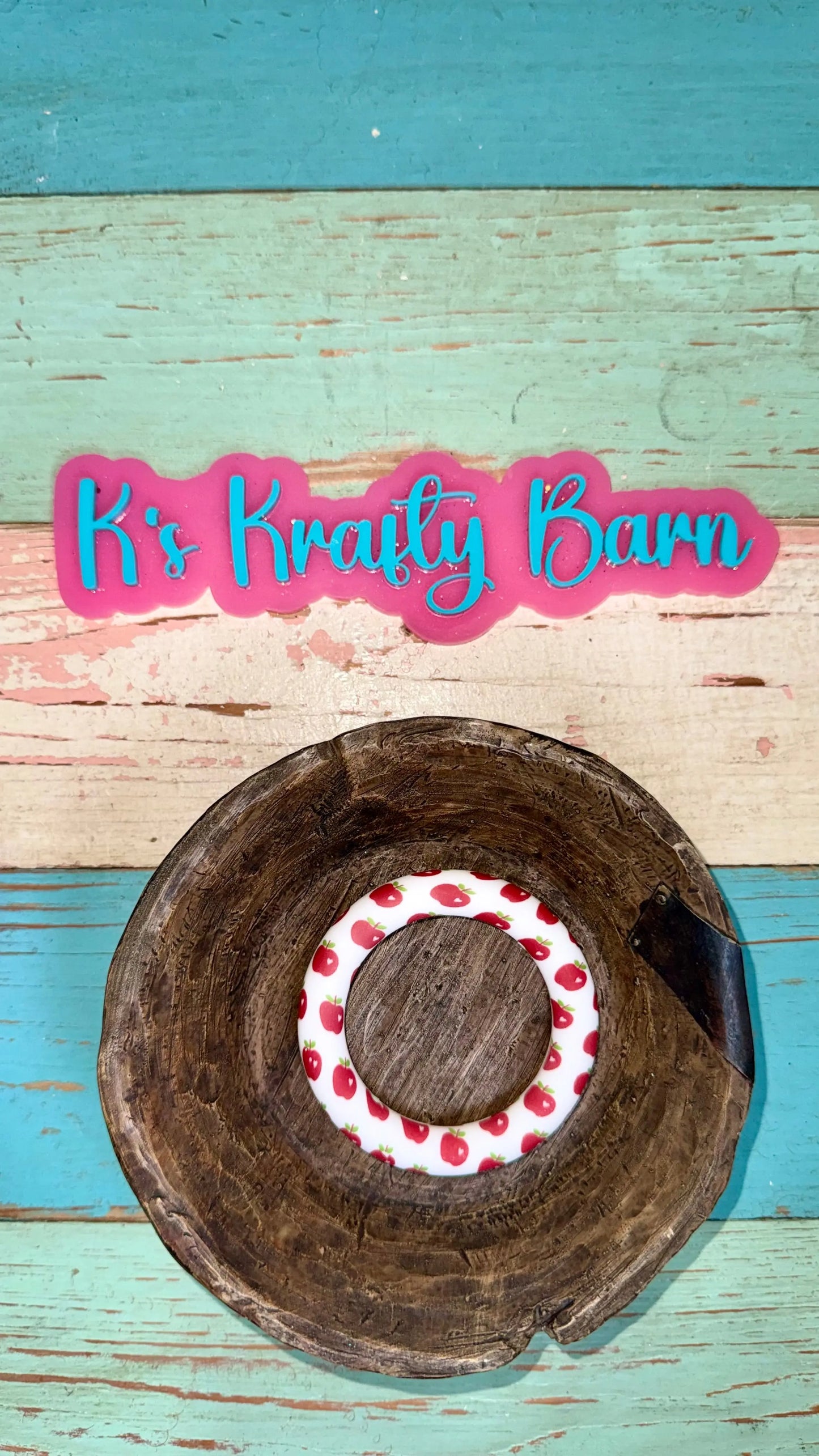 65mm Silicone Round Ring- printed/ patterns K's Krafty Barn