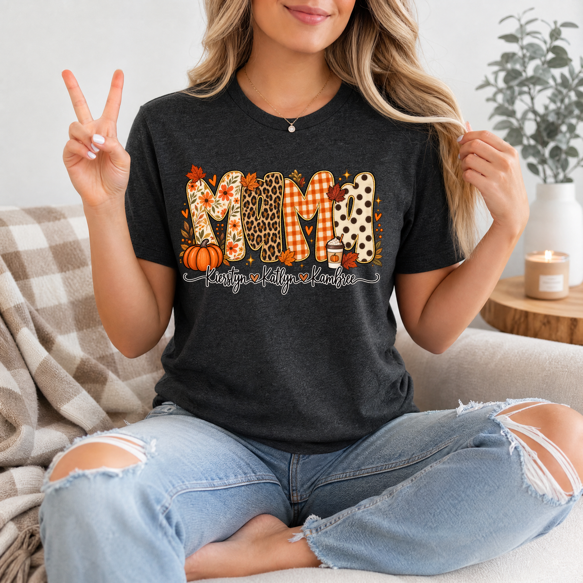 Leopard Fall Fully Customizable Premium Graphic Tee