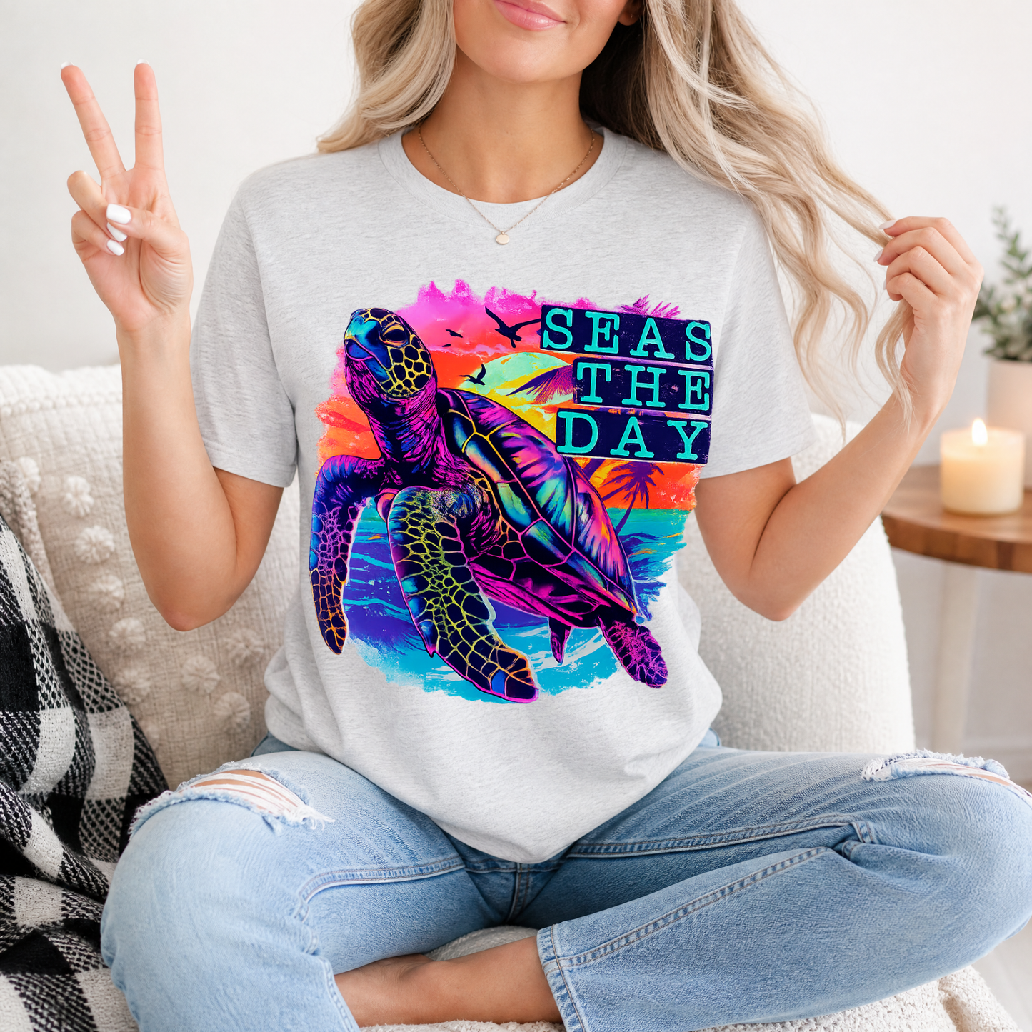 Seas The Day Premium Graphic Tee