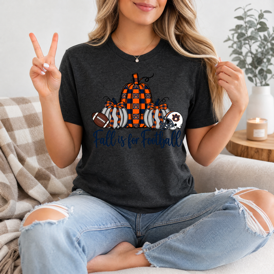 Fall Is For Football - Auburn Premium Graphic Tee