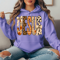 Jesus Patchwork Floral & Bow Graphic Hoodie
