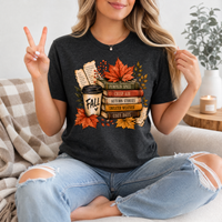 Fall & Bookish Cozy Premium Graphic Tee