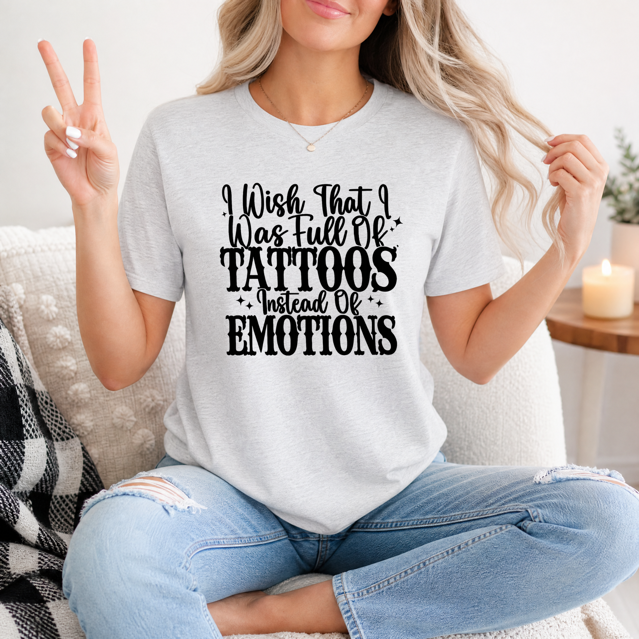 Tattoos Instead of Emotions Premium Graphic Tee
