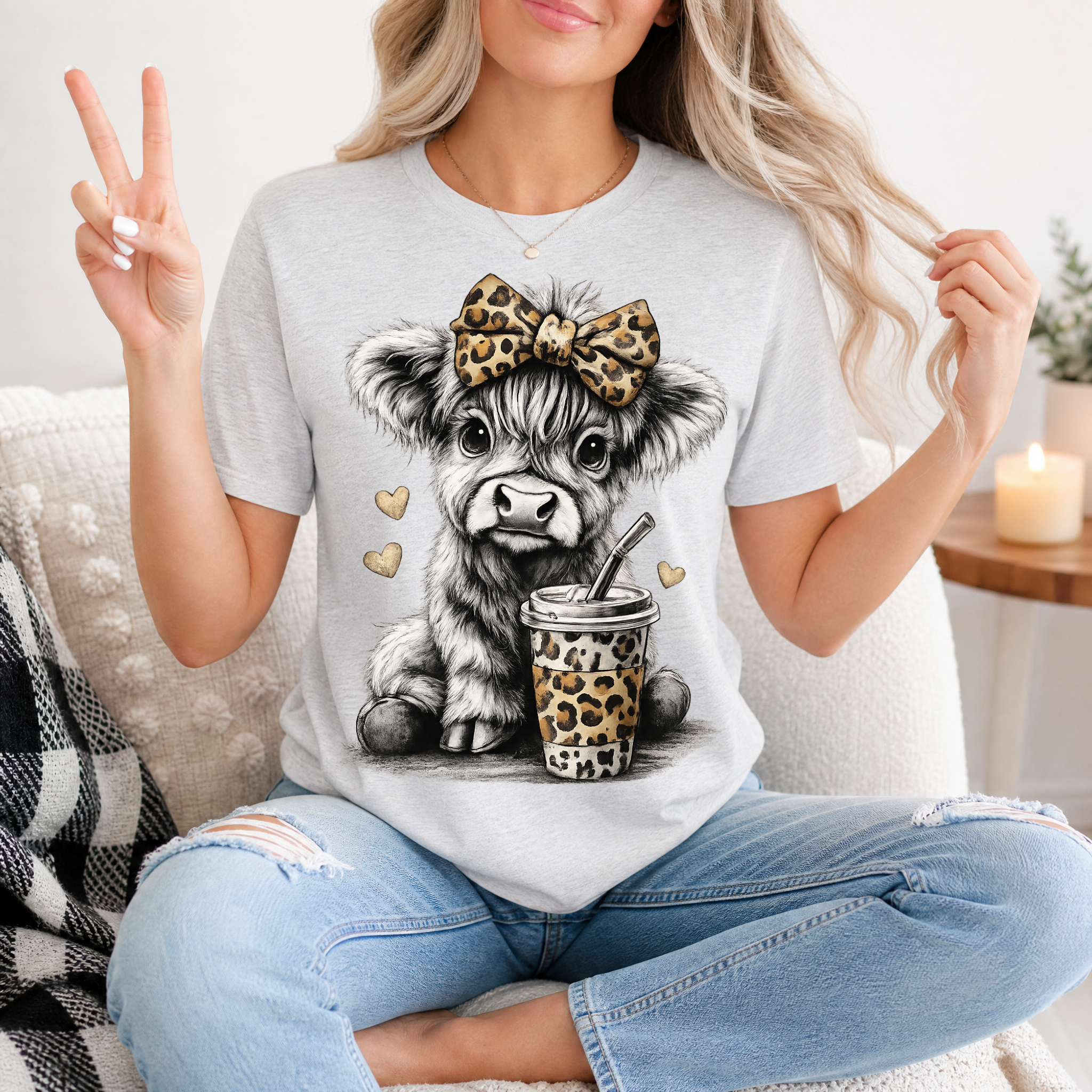 Leopard Highland Premium Graphic Tee