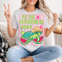 Watermelon Crawl Turtle Premium Graphic Tee