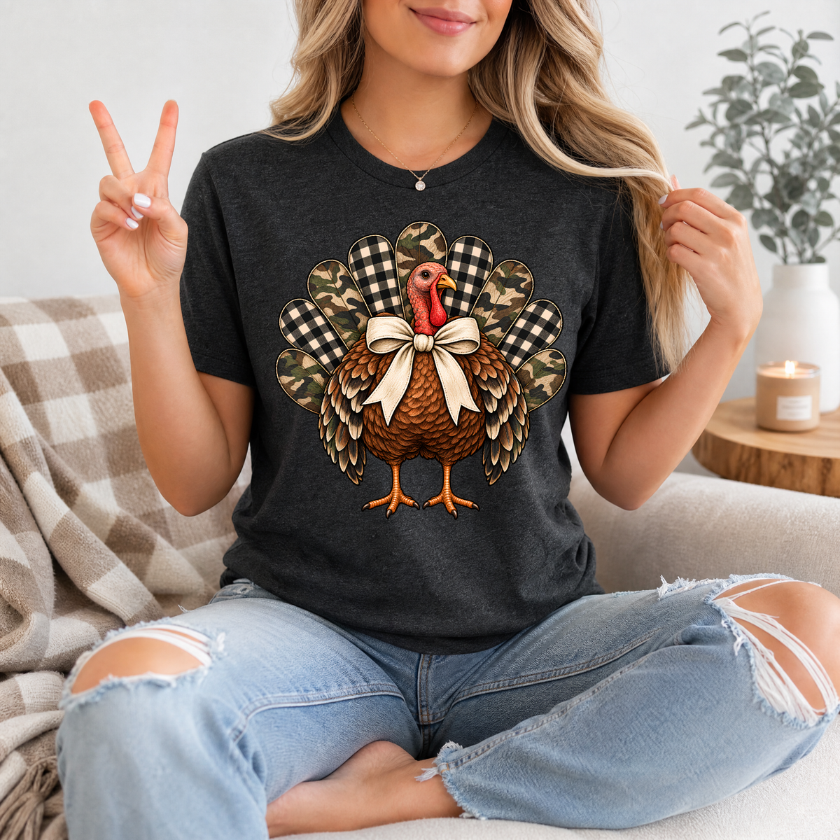 Camo Turkey Premium Graphic Tee