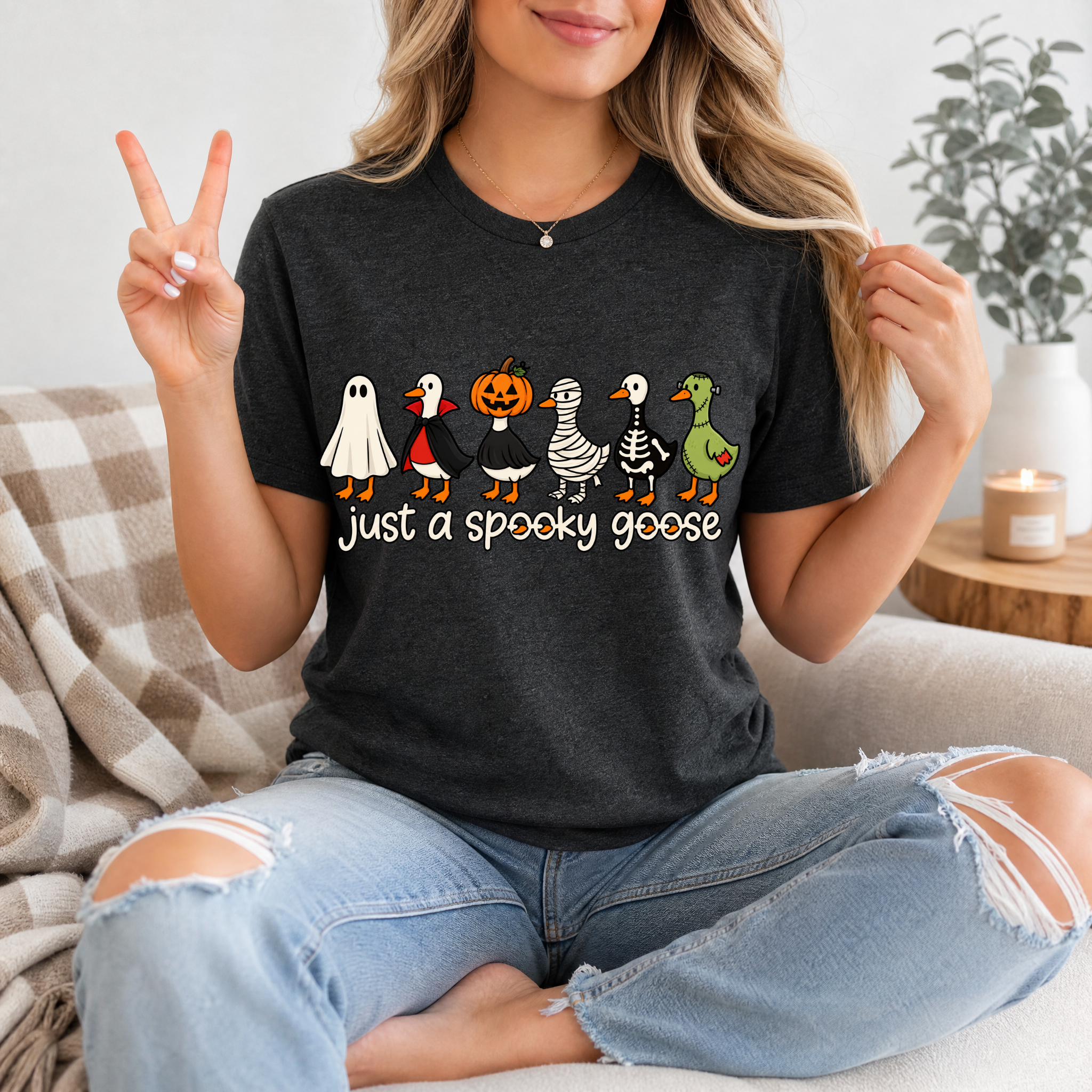 Spooky Goose x6 Premium Graphic Tee