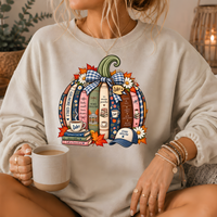 Gilmore Girls Inspired Bookish Pumpkin Crewneck Sweatshirt