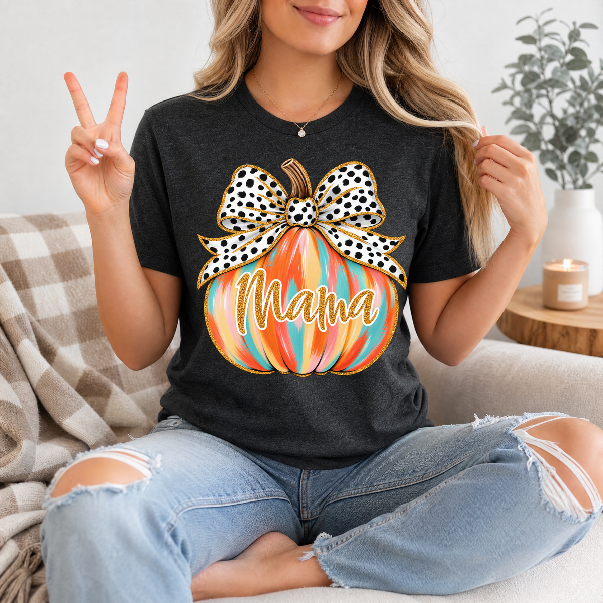 Mama Pumpkin Premium Graphic Tee