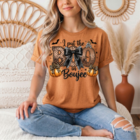 I Put the Boo in Boujee Halloween Graphic Tee