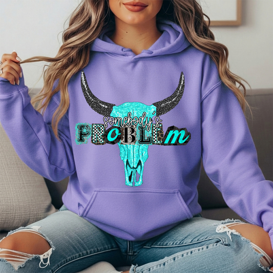 Somebody's Problem Longhorn Premium Hoodie Sweatshirt
