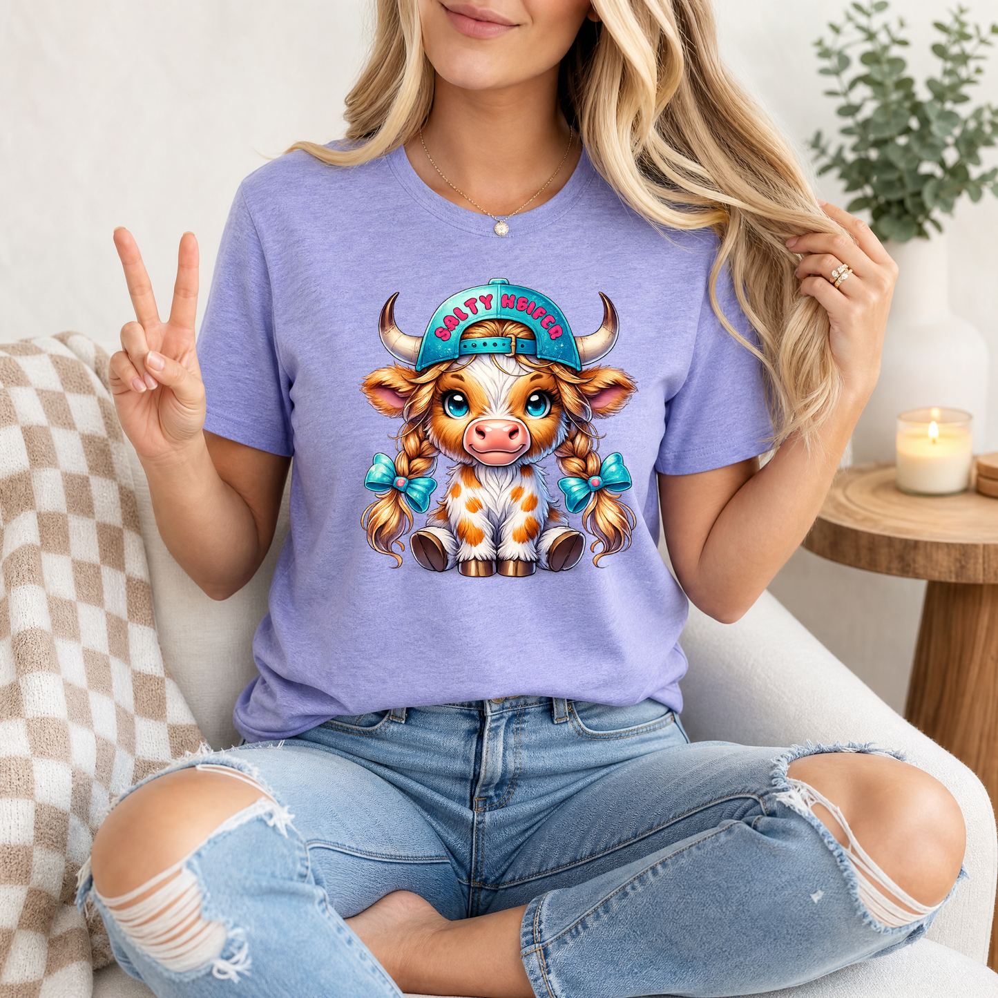 Salty Heifer Premium Graphic Tee