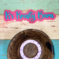 65mm Silicone Round Ring- printed/ patterns K's Krafty Barn