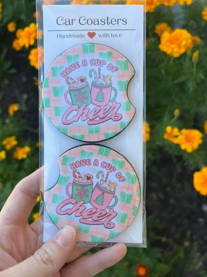 Car Coasters- choose your design. K's Krafty Barn