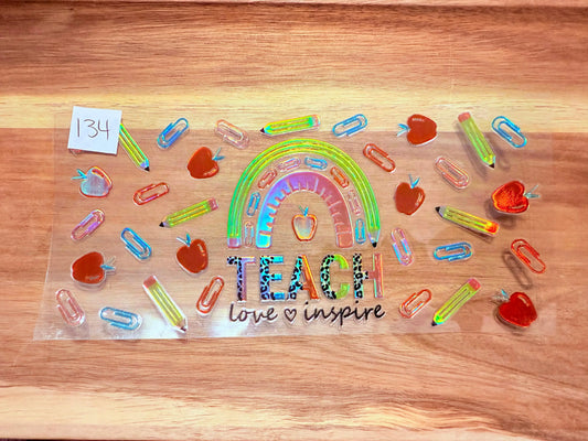 #134 Teach Inspire-Holographic K's Krafty Barn