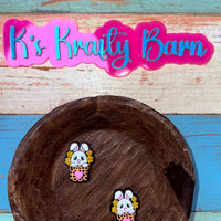 Silicone Focal Bead-Plant a bunny K's Krafty Barn