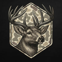 Deer with Camo K's Crafty Vibes Co.