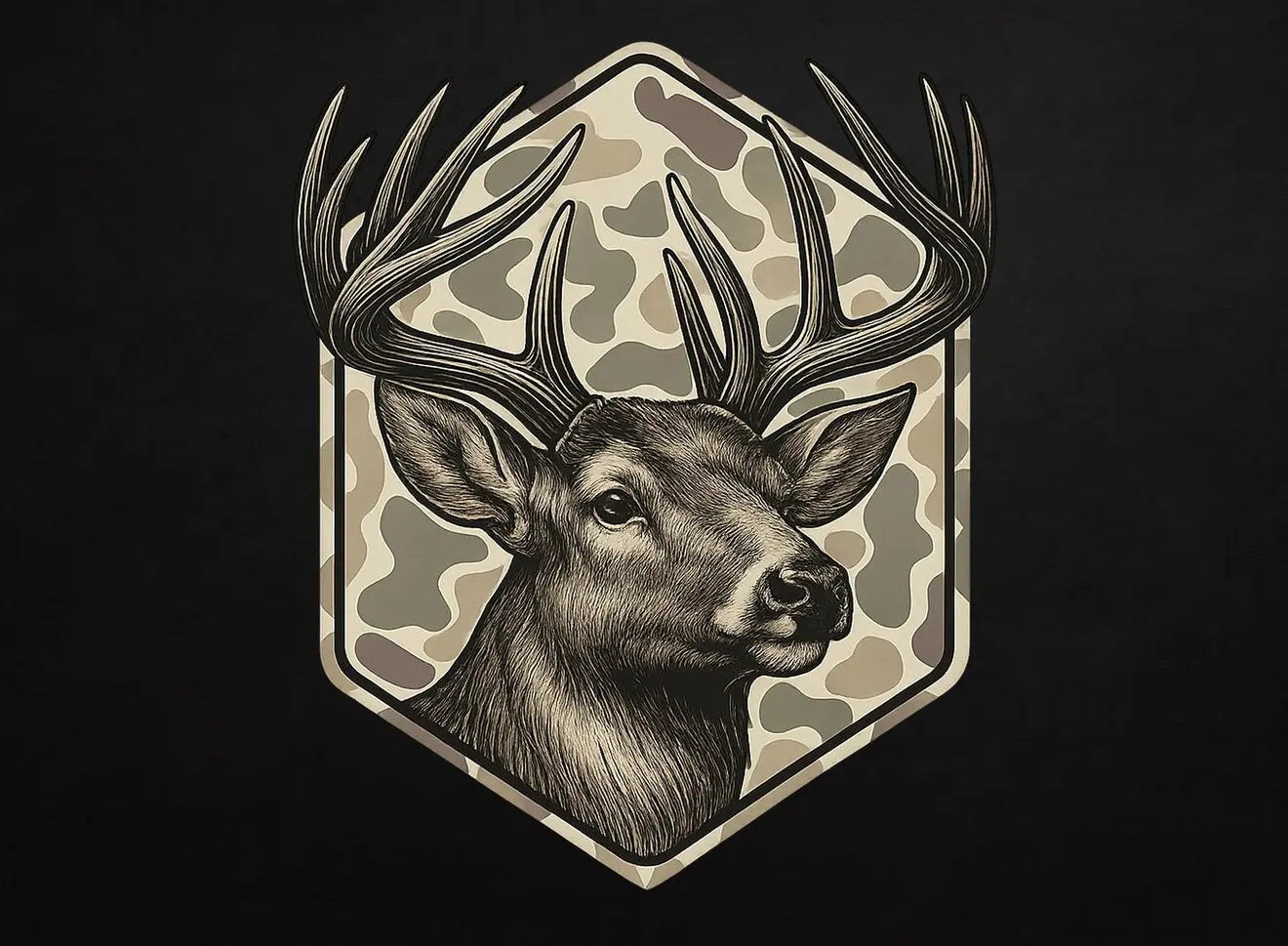 Deer with Camo K's Crafty Vibes Co.