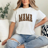 Brown Checkered Mama Graphic T-Shirt K's Krafty Barn
