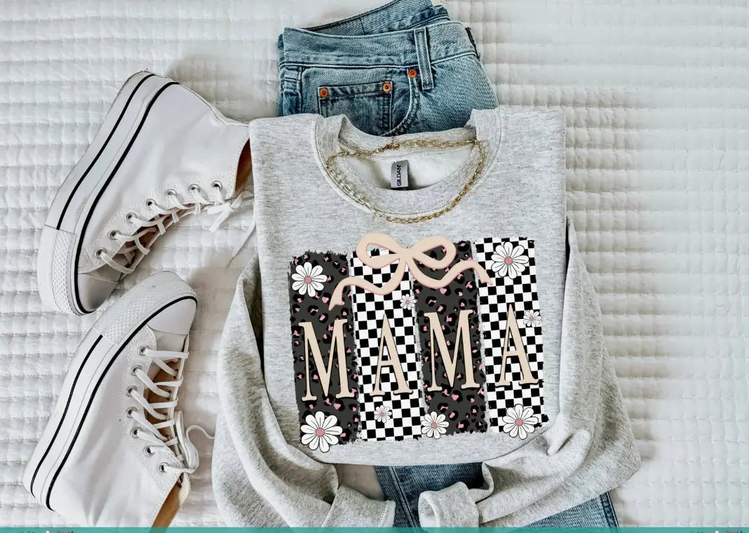 Mama Nude Checkered Pink Cheetah K's Crafty Vibes Co.