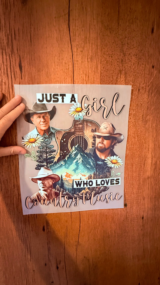Just a girl who loves country music