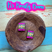 Silicone Focal Bead- Mama’s expensive little bestie K's Krafty Barn