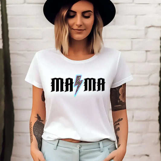 Rock Mama Lightning Bolt Graphic Shirt K's Krafty Barn