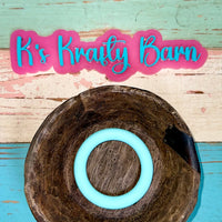 65mm Silicone Round Ring- solid colors K's Krafty Barn