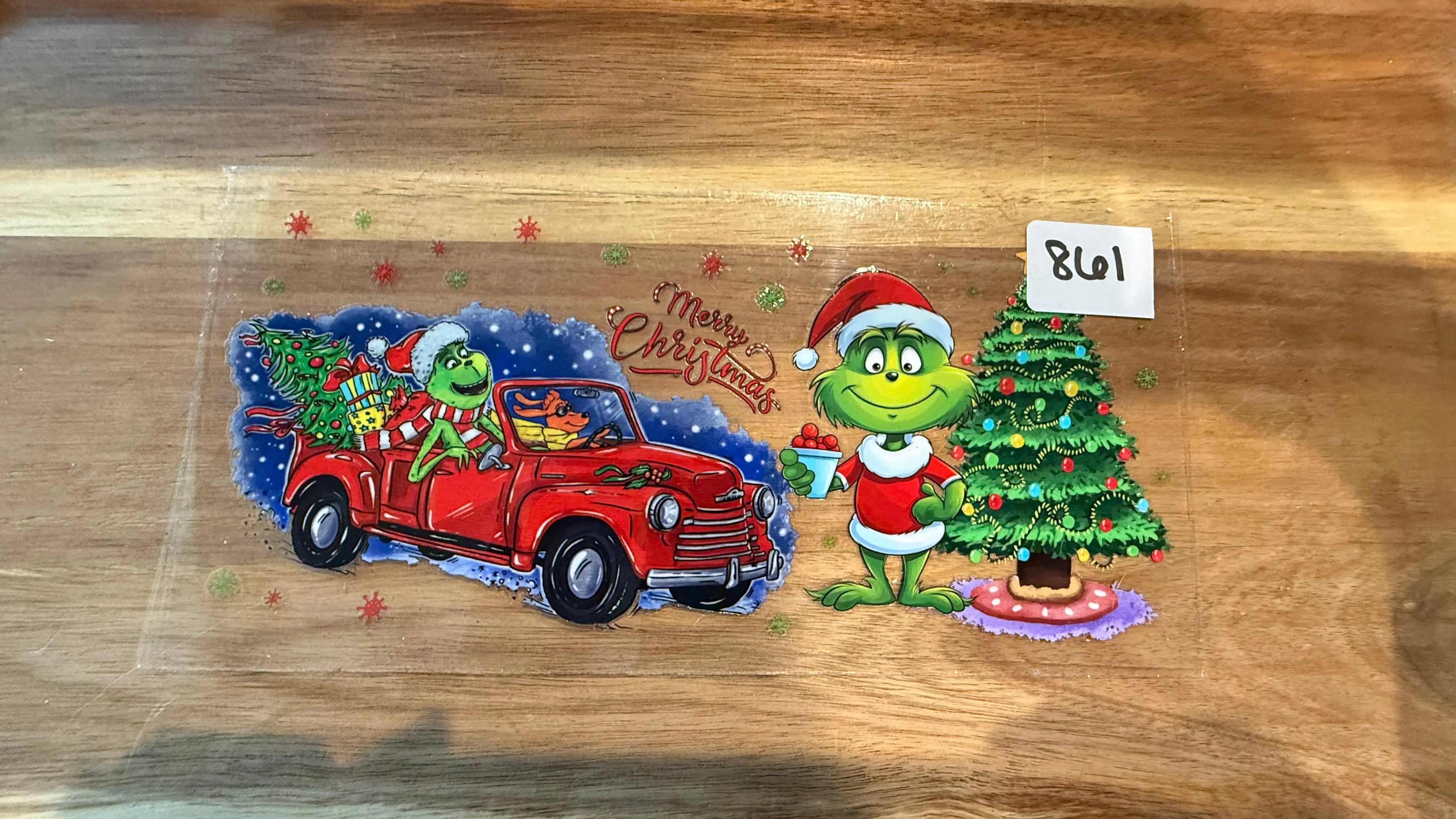 #861 Grinch truck K's Krafty Barn