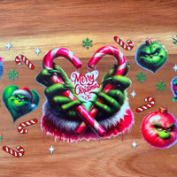 #527 Merry Christmas Candy Cane K's Krafty Barn