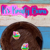 Silicone Focal Bead- Basket full of eggs K's Krafty Barn