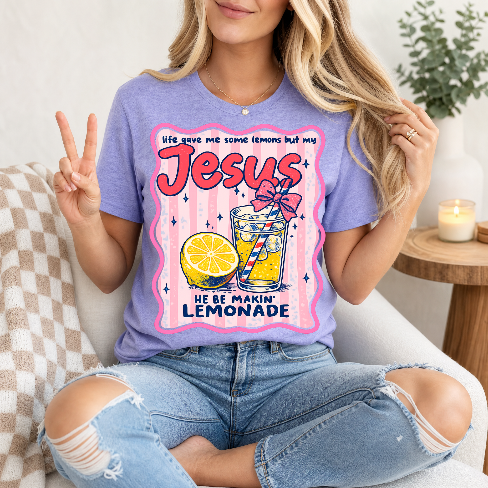 He Be Making Lemonade Premium Graphic Tee
