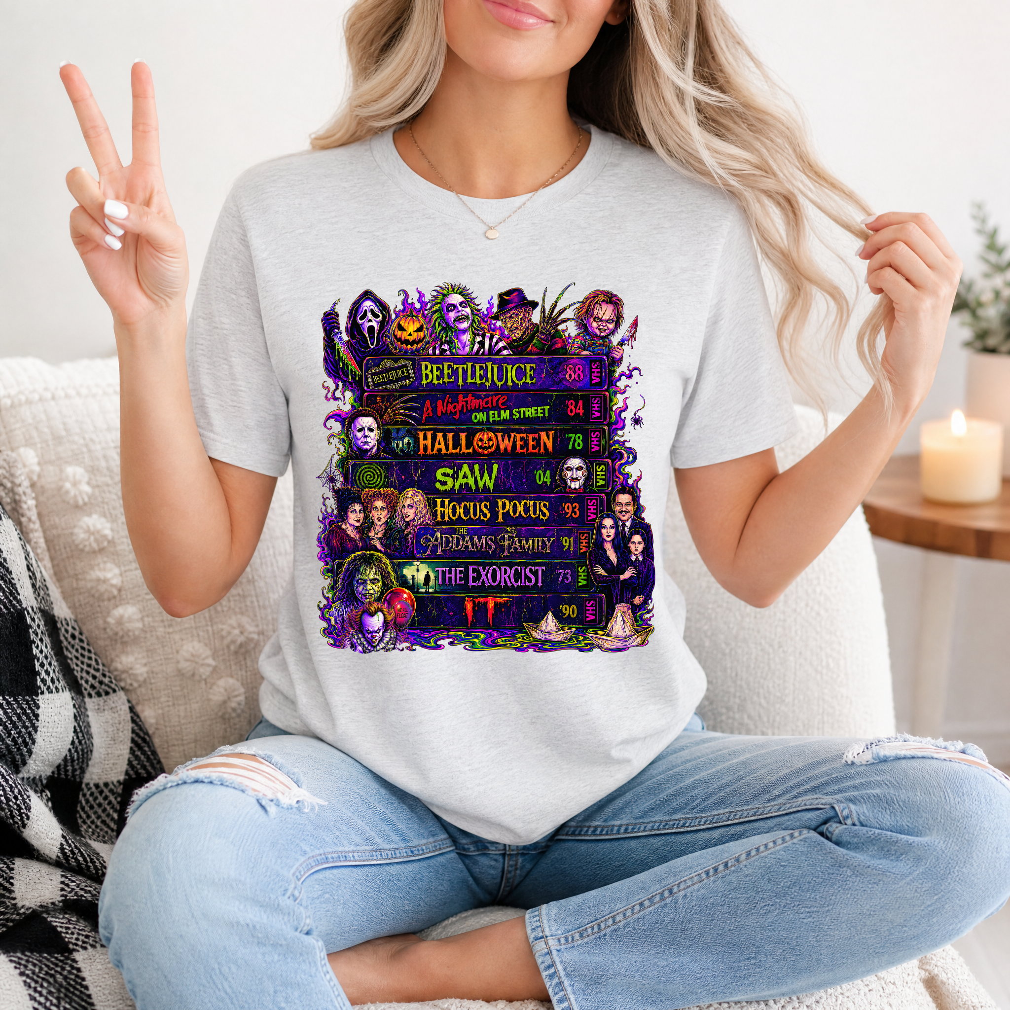 90's Halloween VHS Premium Graphic Tee
