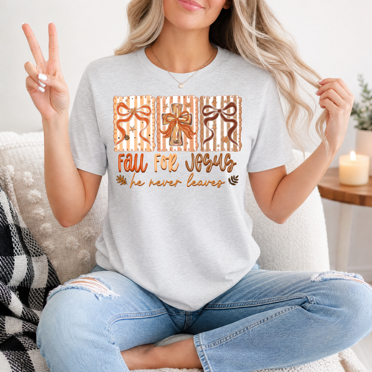 Fall for Jesus Premium Graphic Tee