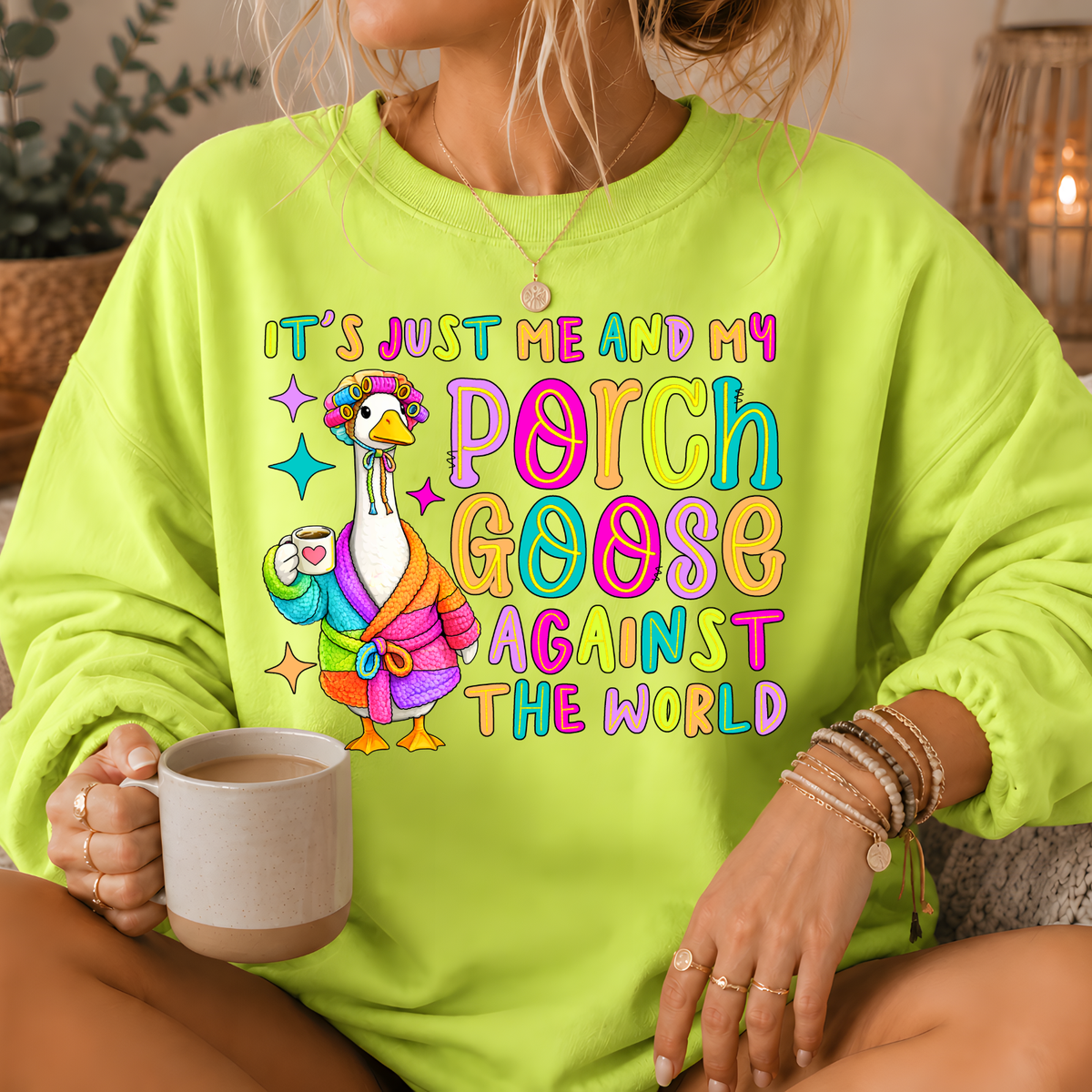 Porch Goose Against the World Crewneck Sweatshirt