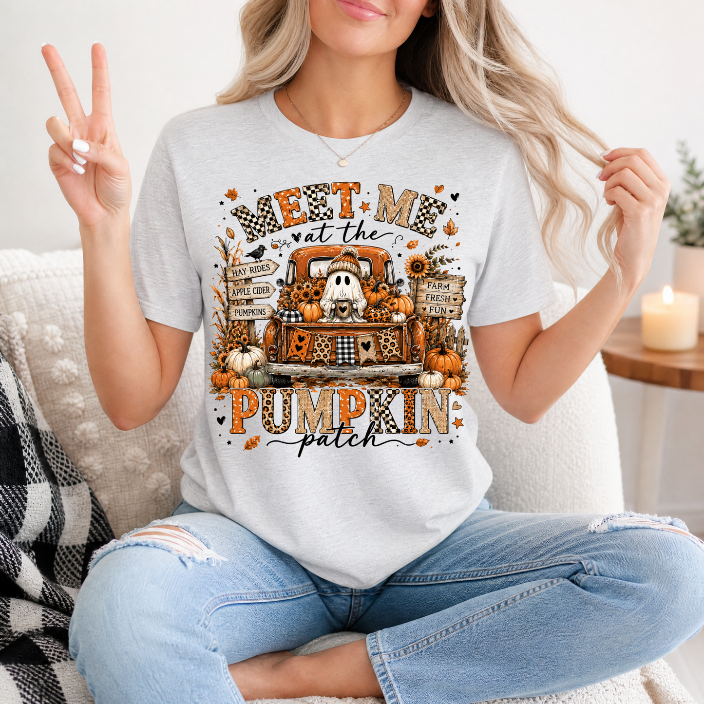 Pumpkin Patch Truck Premium Graphic Tee