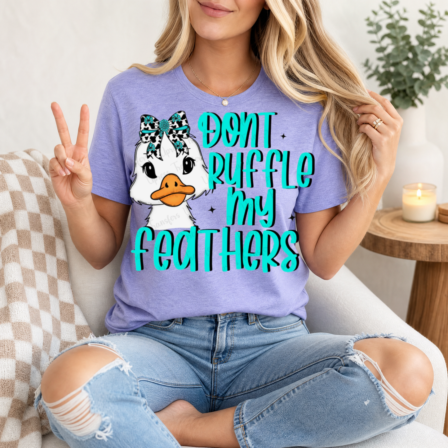 Don't Ruffle My Feathers Premium Graphic Tee