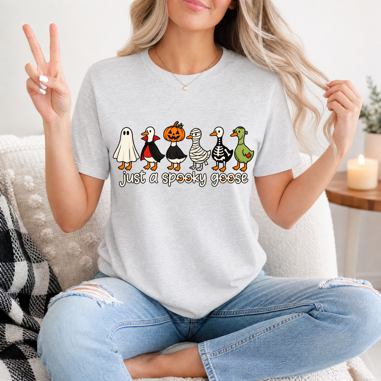 Spooky Goose x6 Premium Graphic Tee