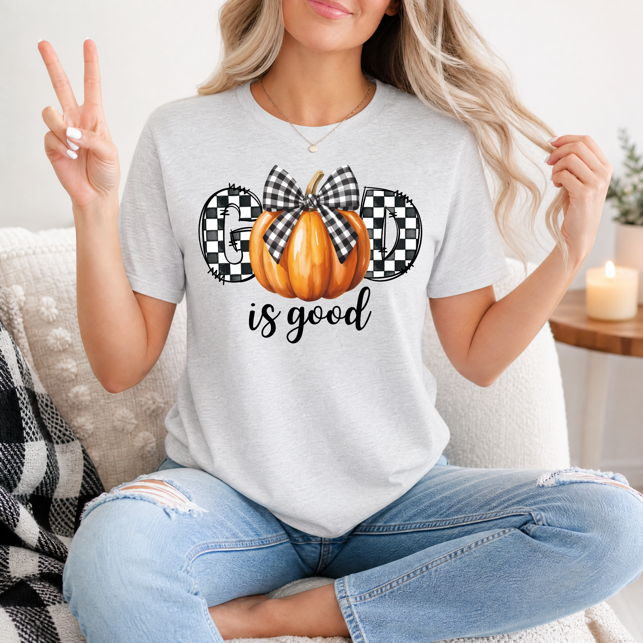 GOD is Good Pumpkin Premium Graphic Tee