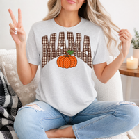 Gingham Mama Pumpkin Premium Graphic Tee