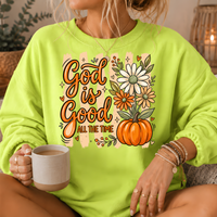 God Is Good Pumpkin Premium Crewneck Sweatshirt