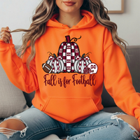 Mississippi State Fall Is for Football Pumpkin Graphic Hoodie