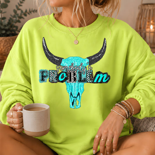 Somebody's Problem Longhorn Crewneck Sweatshirt