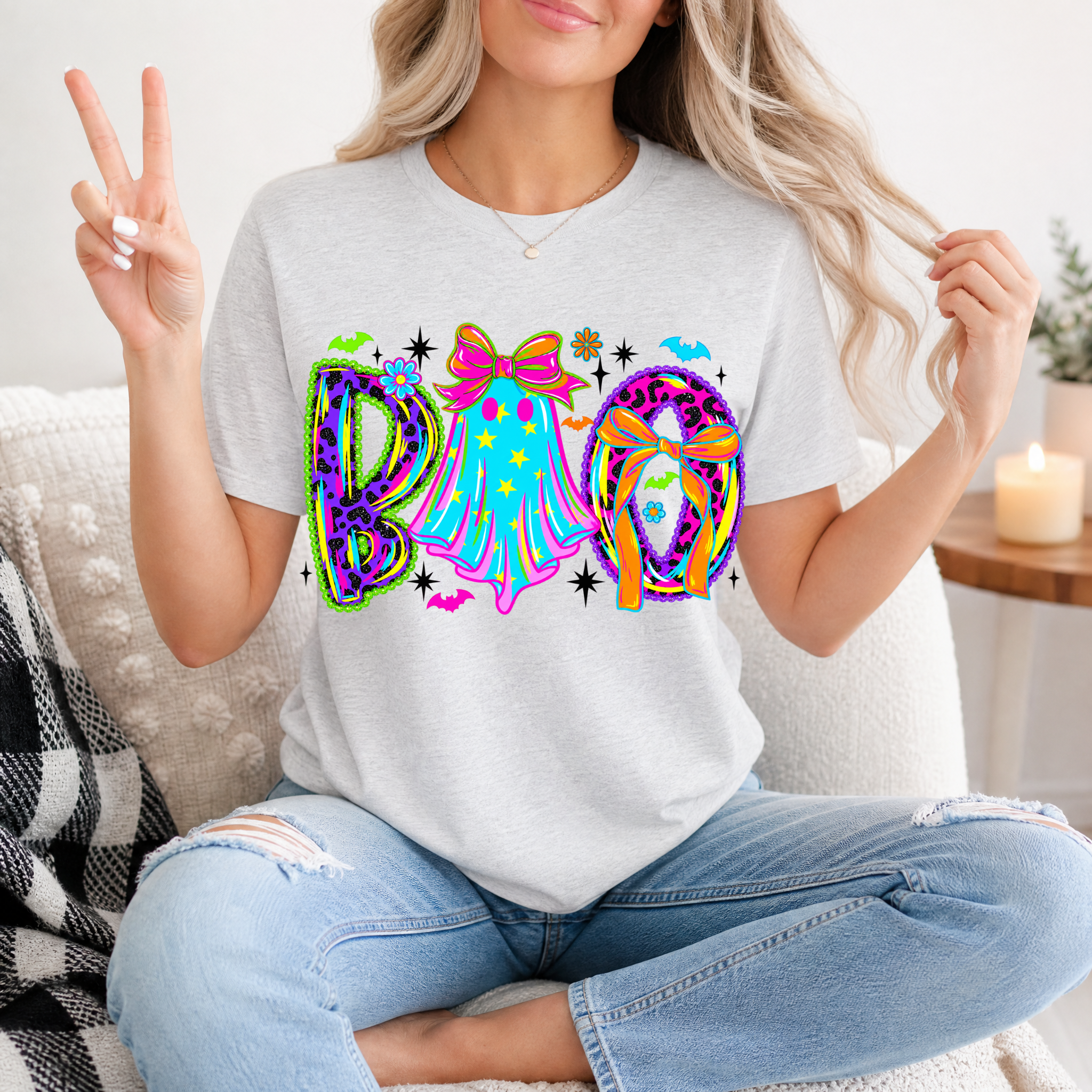 Neon BOO Premium Graphic Tee