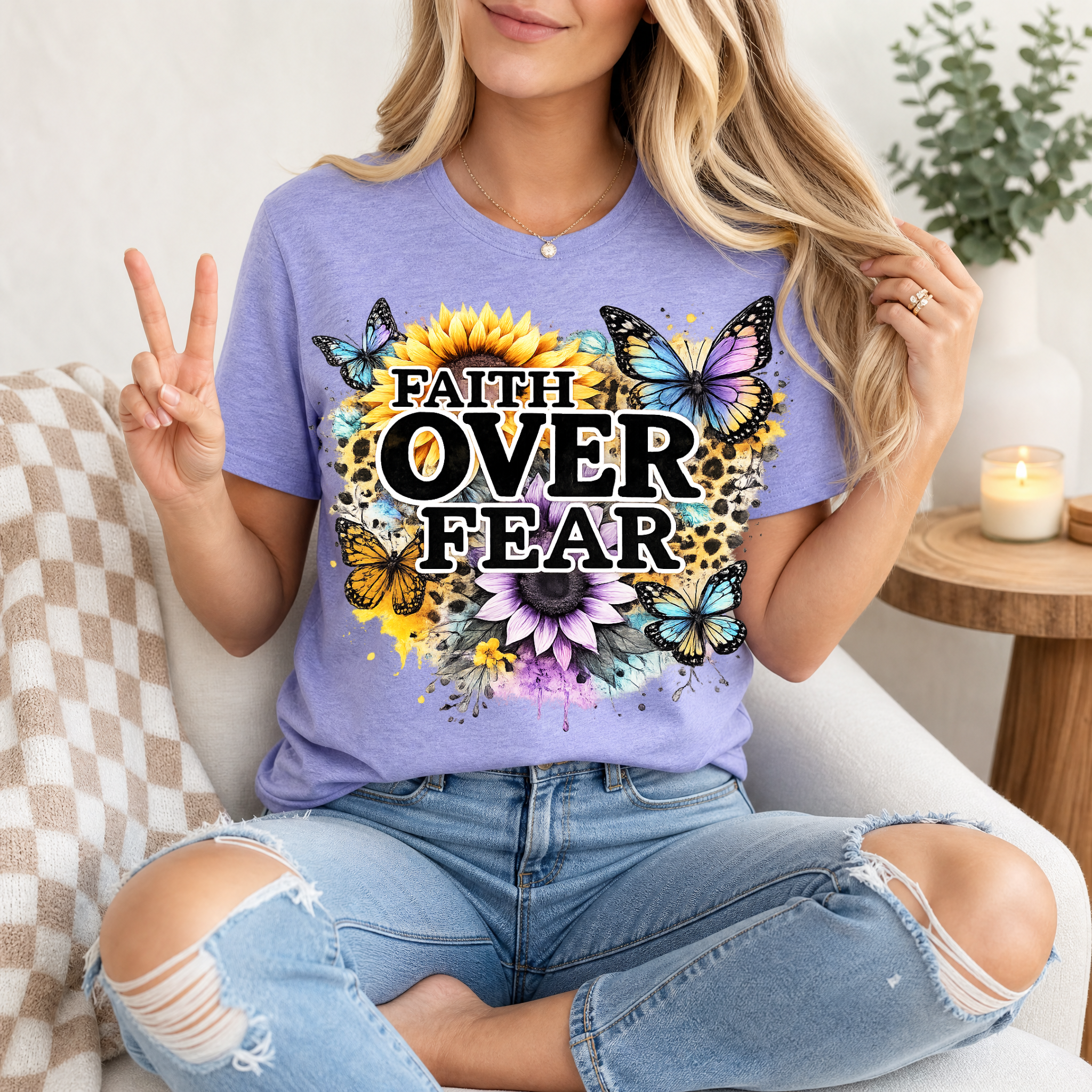 Faith Over Fear Premium Graphic Tee