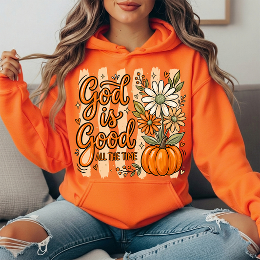 God Is Good Pumpkin Premium Hoodie Sweatshirt