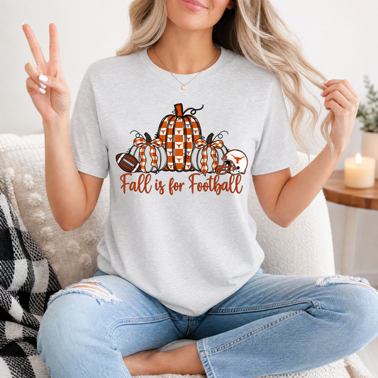 Fall Is For Football - Texas Premium Graphic Tee