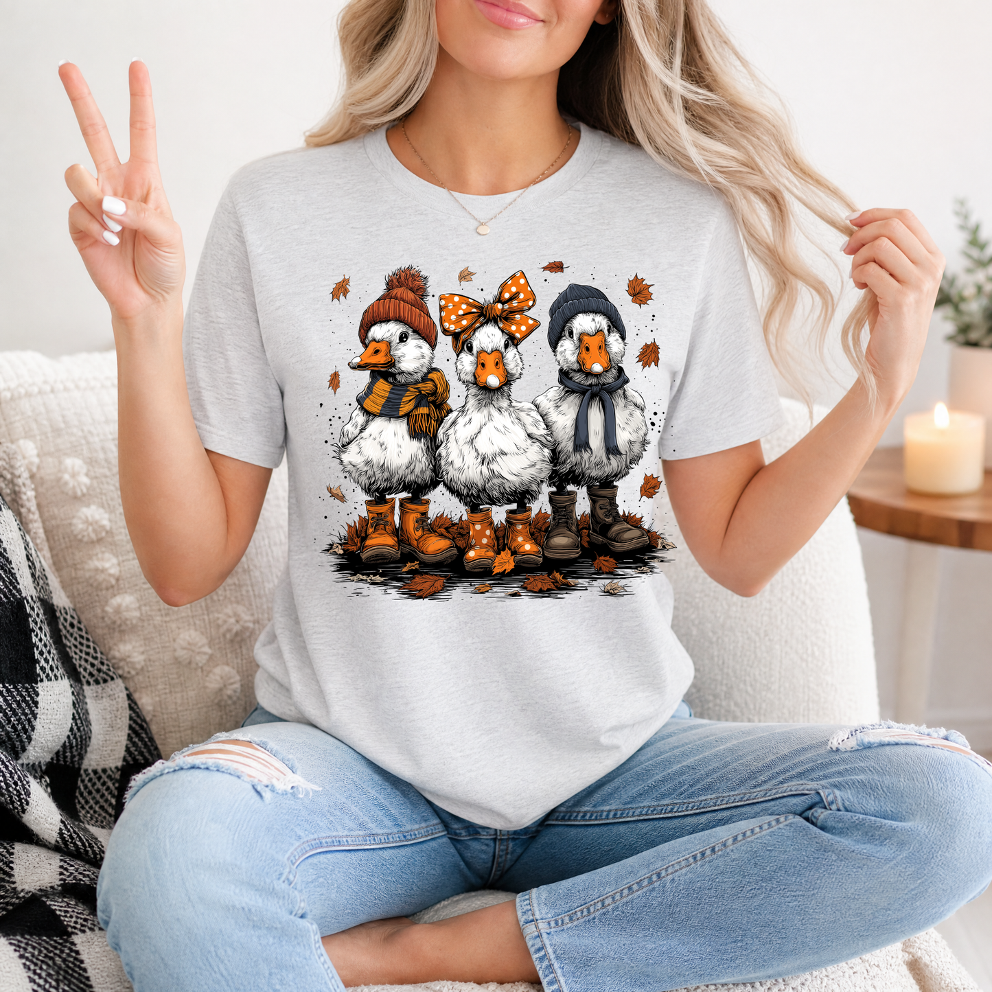Autumn Duck Trio Premium Graphic Tee