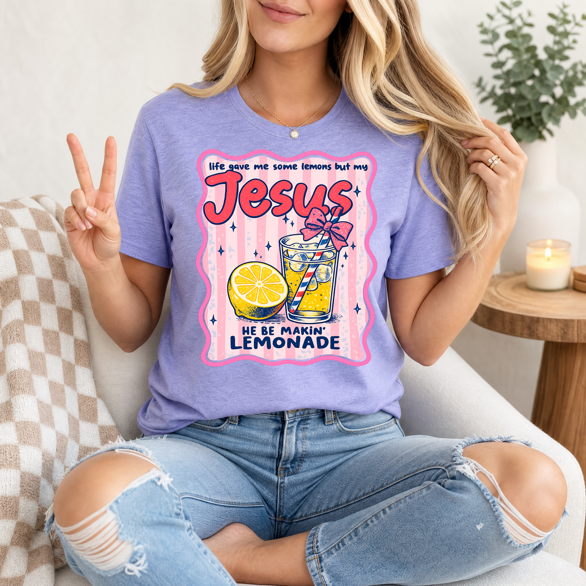 He Be Making Lemonade Premium Graphic Tee
